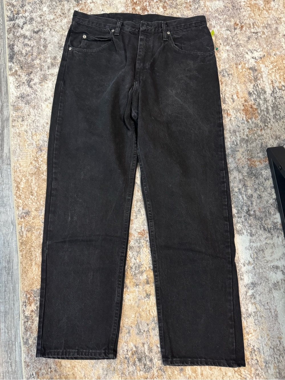 Wrangler Black Straight-Leg Men's Jeans